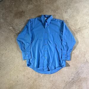 Vintage 80’s 90’s Blue Towncraft Longsleeve Button Down Shirt
